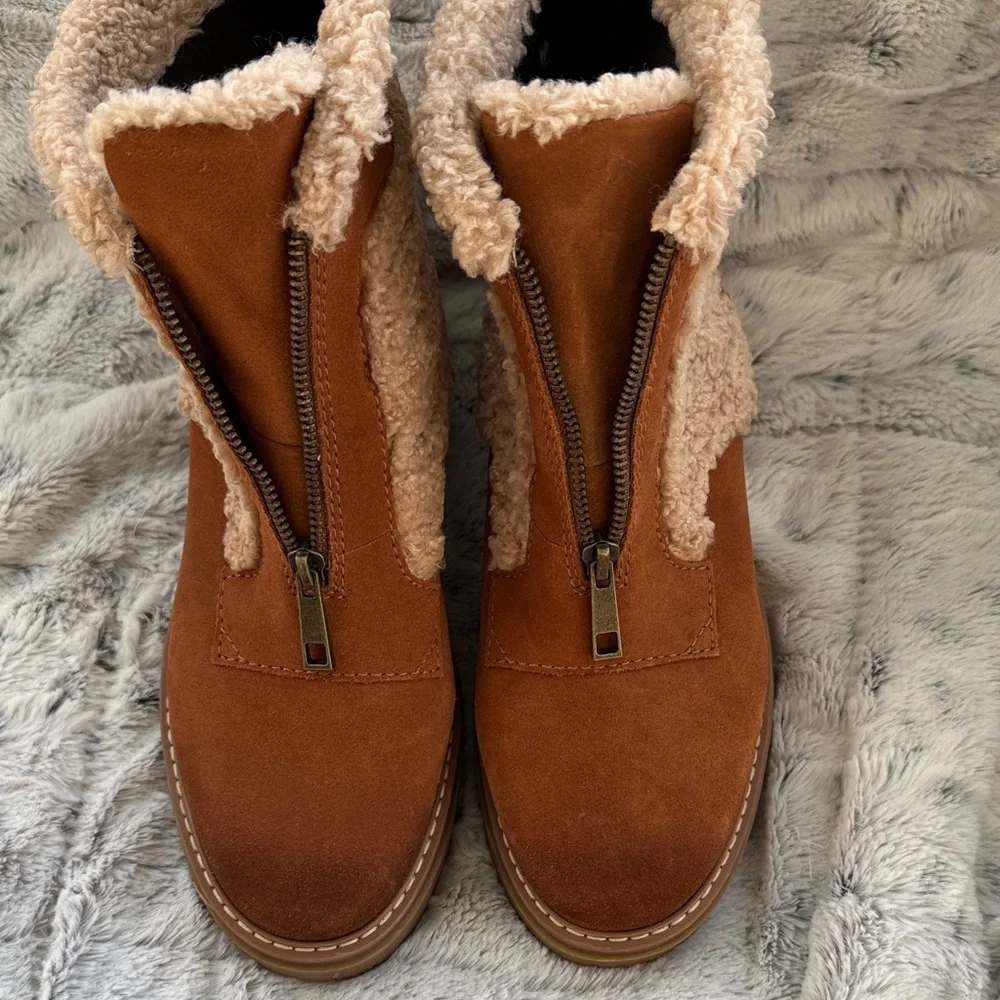 Naturalizer “Jett” Tan Shearling Ankle Boots size 9 1/2 NWOT - Picture 8 of 8